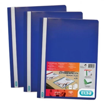 Image of Elba A4 Clearview Folder Dark Blue Pack of 50