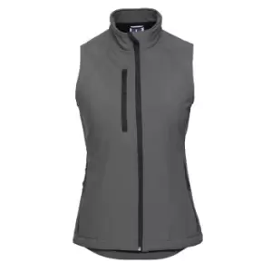 Image of Russell Ladies/Womens Soft Shell Breathable Gilet Jacket (L) (Titanium)
