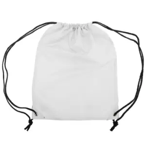 Image of Shugon Stafford Plain Drawstring Tote Bag - 13 Litres (Pack of 2) (One Size) (White)