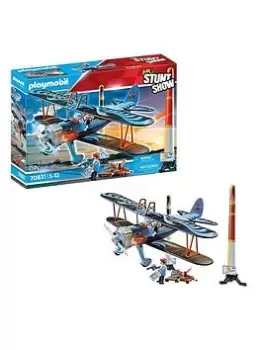 Image of Playmobil 70831 Air Stunt Show Phoenix Biplane, One Colour