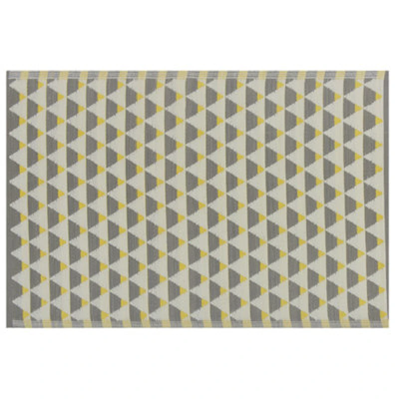 Image of Beliani Outdoor Rug Hisar Grey 120 X 180 Cm