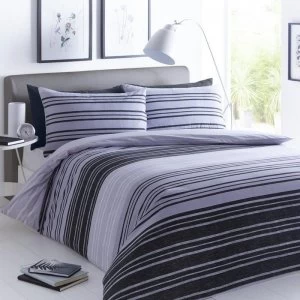 Image of Pieridae Classic Textured Stripe Reversible Duvet Set