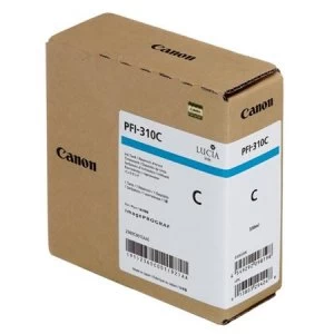 Image of Canon PFI310C Cyan Ink Cartridge