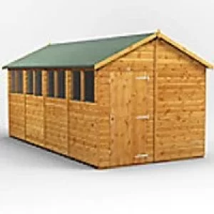 Image of Power Garden Shed 168PA Golden Brown 16x8