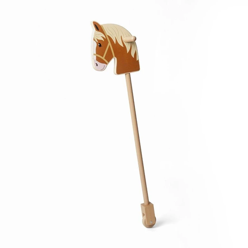 Image of Bigjigs Toys Wooden Hobby Horse Brown unisex