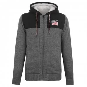 Image of SoulCal Borg Knit Hoodie Mens - Charcoal Marl