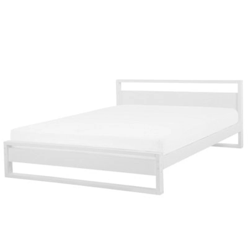 Image of Beliani Bed Pine Wood Giulia 180 X 200 Cm (Eu Super King) White