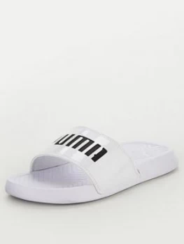 Image of Puma Popcat Patent - White/Black, Size 6, Women