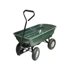 Image of 75 Litre Tipping Garden Dump Cart / Truck Trolley / Wheelbarrow