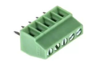 Image of Phoenix Contact Mpt 0,5/ 5-2,54 Tb, Wire To Board, 5Pos, 26-20Awg