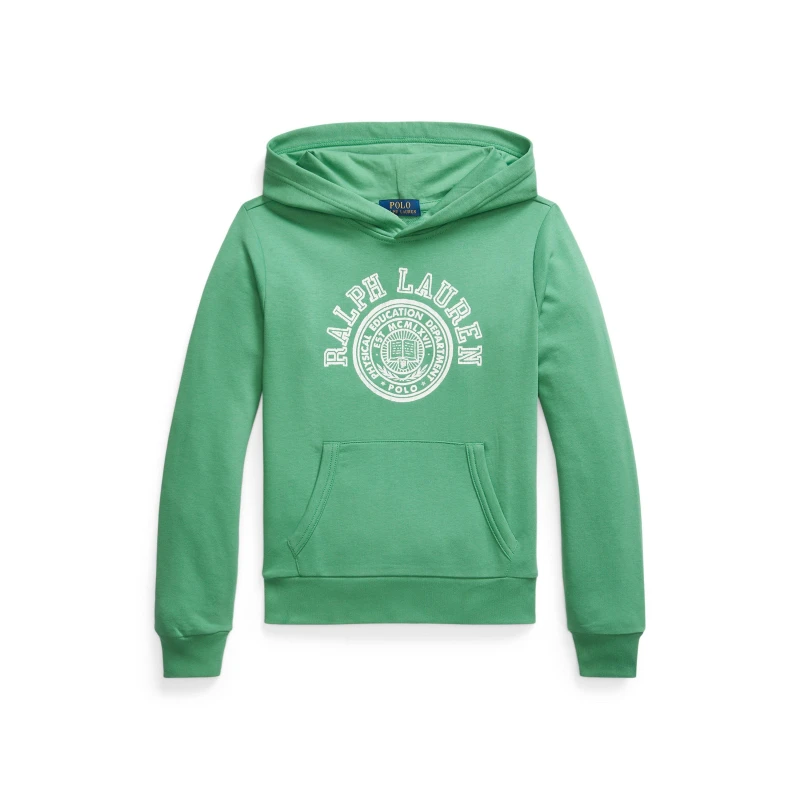 Image of Polo Ralph Lauren Kids Logo Embroidered Crew Sweatshirt Raft Green male 8Y/S