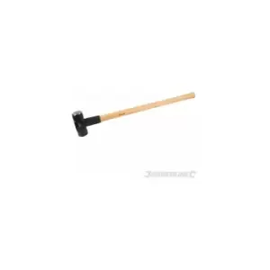 Image of Silverline - 7lb 3.18kg Hardwood Handle Sledge Club Lump Hammer Rubber Grip 633673