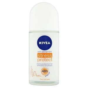 Image of Nivea Stress Protect 48hr Anti-Perspirant Roll On 50ml