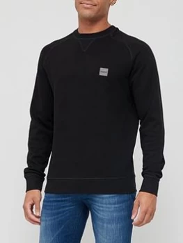 Image of Hugo Boss Westart Crewneck Sweatshirt Black Size L Men