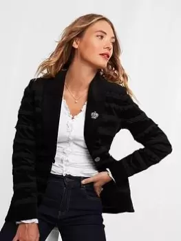 Image of Joe Browns Detailed Blazer -black, Black, Size 16, Women