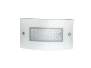 Image of TRILOGY LED Wall Light White, K9 Crystals 1280lm 4000K9 35x20cm