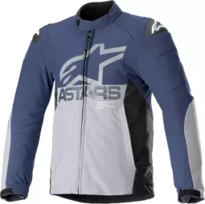 Image of Alpinestars SMX waterproof Motorcycle Textile Jacket, grey-blue, Size 2XL, grey-blue, Size 2XL