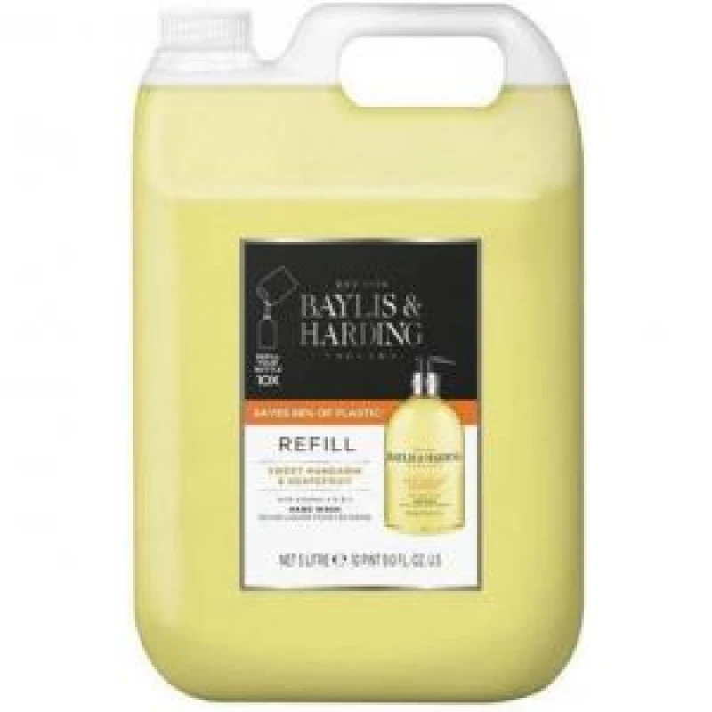 Image of Baylis & Harding Sweet Mandarin & Grapefruit liquid hand soap refill 5000 ml