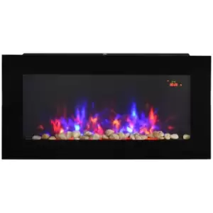 Image of 1000W/2000W LED Electric Fireplace Automatic Function Remote Timer Safe Heater