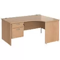 Image of Dams International Right Hand Ergonomic Desk MP16ERP2B 1,600 x 1,200 x 725 mm