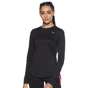 Image of PUMA Ignite Long Sleeve Womens Tee Puma Black Heather M