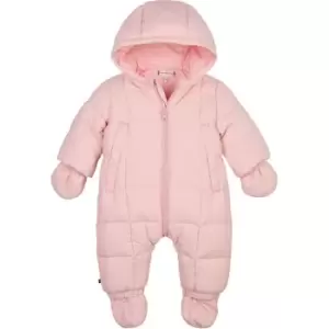 Image of Tommy Hilfiger Baby Monotype Tape Ski Suit - Pink