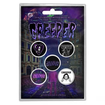 Image of Creeper - Eternity In Your Arms Button Badge Pack