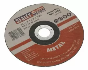 Image of Genuine SEALEY PTC/115CT5 Cutting Disc Ø115 x 1.6mm 22mm Bore Pack of 5