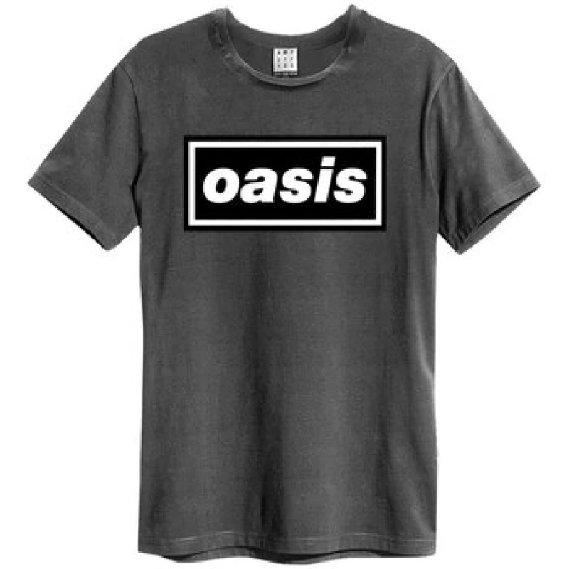 Image of Amplified Amplified Men Logo AC DC T-Shirt in Charcoal Size: X-Small Charcoal XS Male 5063107585042