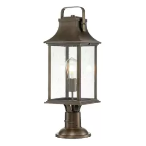 Image of Hinkley Grant Outdoor Pedestal Light Burnished Bronze, IP44