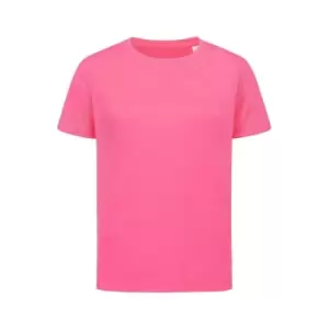 Image of Stedman Childrens/Kids Sports Active T-Shirt (L) (Sweet Pink)