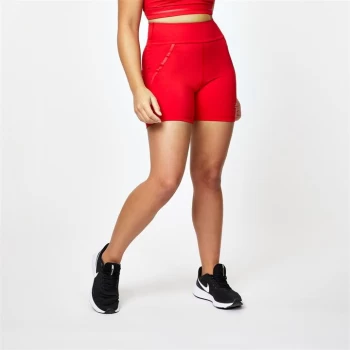 Image of USA Pro The Courtney Black Sports Shorts - Red