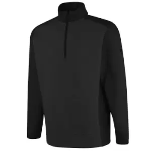 Image of ISLAND GREEN MENS TOP LAYER WITH JACQUARD KNIT BLACK Large