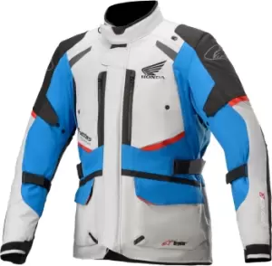 Image of Alpinestars Honda Andes v3 Drystar Motorcycle Textile Jacket, grey-blue, Size S, grey-blue, Size S