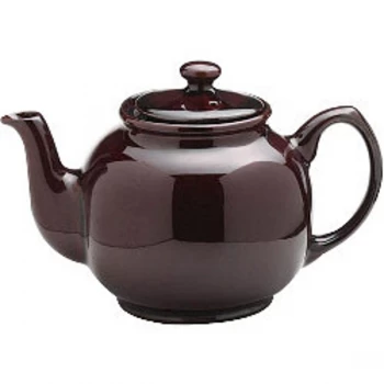 Image of Price & Kensington Rockingham Brown Gloss Teapot 1500ml (10 Cup)