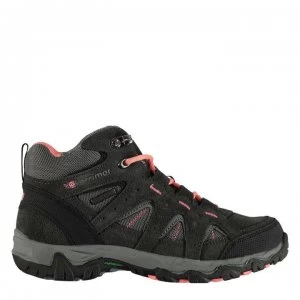 Image of Karrimor Mount Mid Top Childrens Walking Boots - Grey/Coral