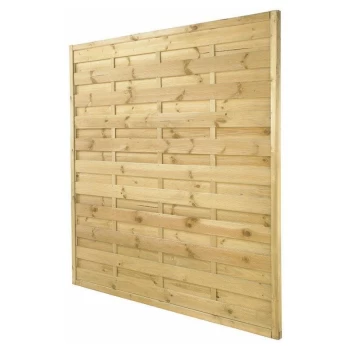 Image of Forest 511 x 5'11 Exeter Pressure Treated Decorative Fence Panel (Europa) - 1.8m x 1.8m - Pressure treated