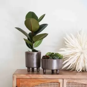 Image of Ivyline Pisa Reactive Glaze Planter Mocha H24CM D20CM