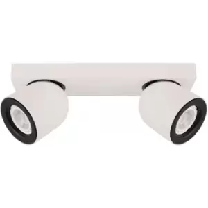 Image of Italux Nuora Modern 2 Light Twin Ceiling Spotlight, GU10