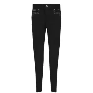 Image of John Whitaker Birtle Diamante Breeches Junior Girls - Black