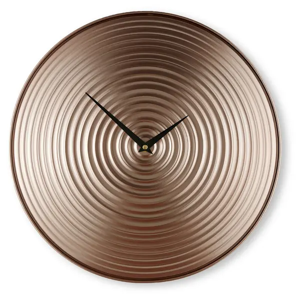 Image of Art For The Home - Rose Gold Whirl Clock Wall Art - Pink