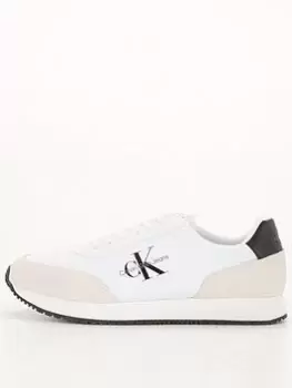 Image of Calvin Klein Jeans Retro Runner Su-Ny Mono Trainers - White