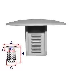 Image of ROMIX Clip, trim-/protection strip VW,SEAT C60112 321867838,321867838,321867838 321867838
