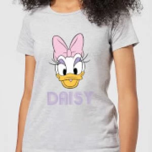 Image of Disney Mickey Mouse Daisy Face Womens T-Shirt - Grey - L