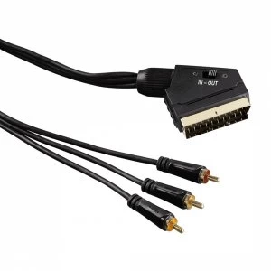Image of Hama Video Cable Scart plug - 3 RCA plugs (video/stereo) 1.5m