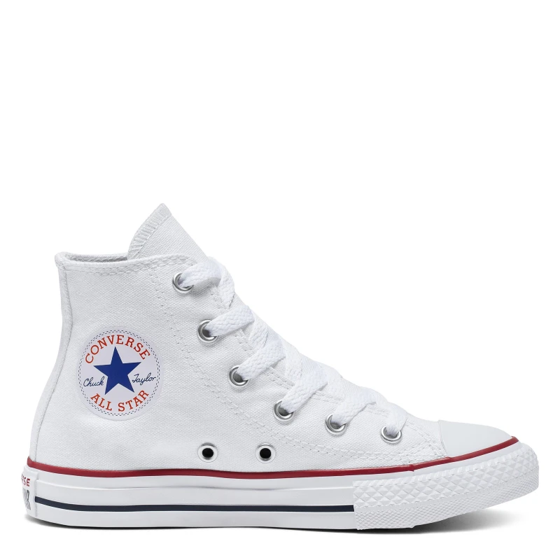 Image of Converse white all star hi Junior trainers White UK 11.5 (EU 29)