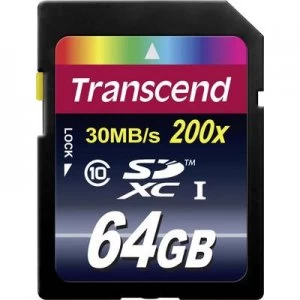 Image of Transcend Premium SDXC card 64GB Class 10