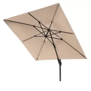 Image of Platinum Challenger T2 Glow 3m Square Parasol (base not included) - Taupe