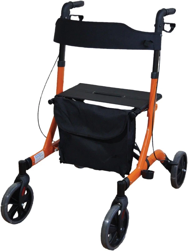 Image of Aidapt Deluxe Rollator Orange Orange