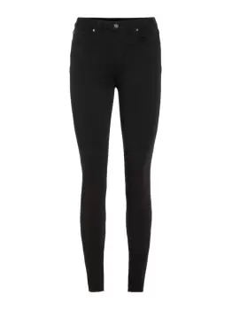 Image of VERO MODA Vmlux Normal Waist Slim Fit Jeans Women Black
